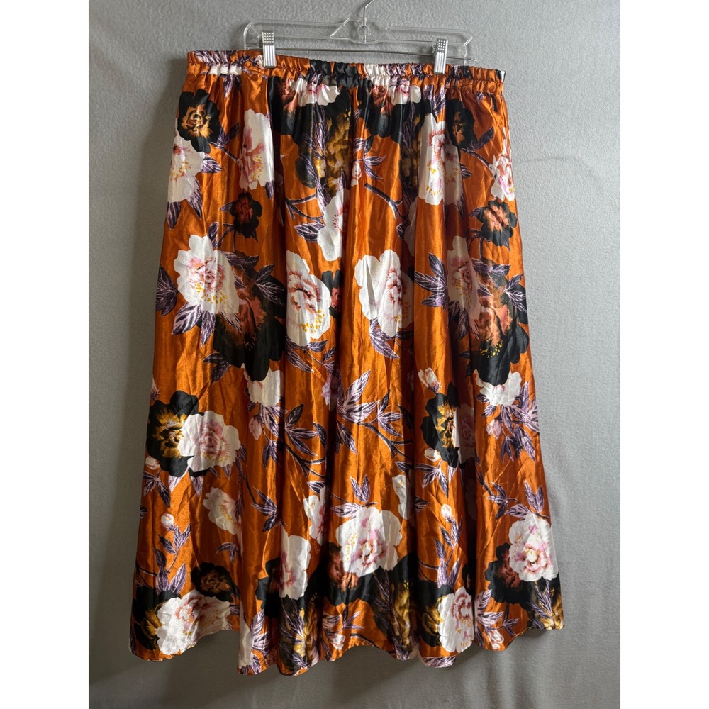 EST. 1946 Floral Maxi Skirt Women's‎ 18/20 Plus Size Elastic Waist NWT